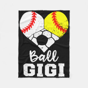 Ll Gigi Heart Funny Sell Softll Soccer Gigi Fleece Blanket
