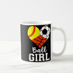 Ll Girl Funny Softll Soccer Sketll Girl T Shirt Coffee Mug