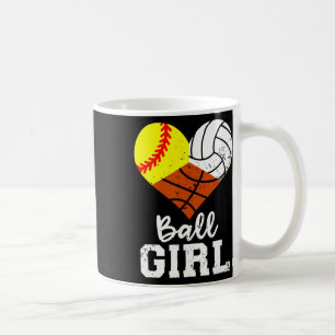 Ll Girl Funny Softll Volleyll Sketll Girl Coffee Mug