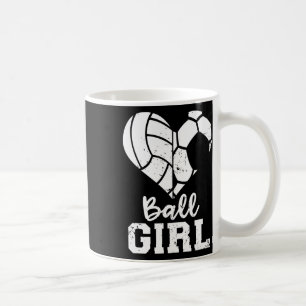 Ll Girl Heart Funny Soccer Volleyll Girl Coffee Mug
