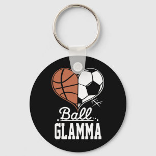 Ll Glamma Funny Sketll Soccer Glamma Key Ring