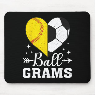 Ll Grams Funny Softll Soccer Grams Mouse Pad
