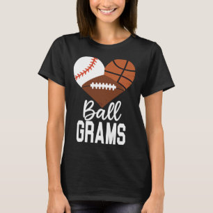 Ll Grams Heart Sell Sketll Footll  T-Shirt