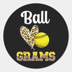 Ll Grams Leopard Softll Grams Of A Softll Player G Classic Round Sticker