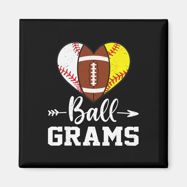 Ll Grams Sell Footll Softll Player  Magnet (Front)