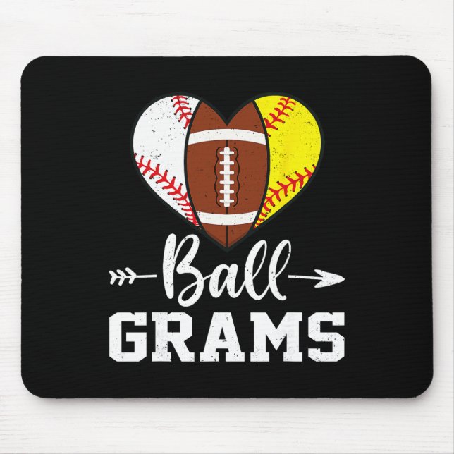 Ll Grams Sell Footll Softll Player  Mouse Pad (Front)