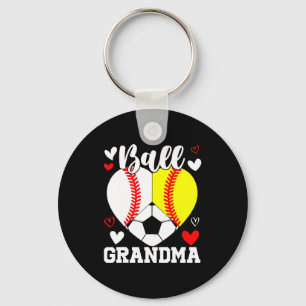 Ll Grandma Funny Sell Softll Soccer T Shirt Key Ring