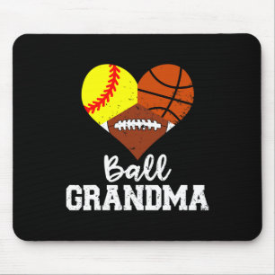Ll Grandma Funny Softll Sketll Footll Mouse Pad