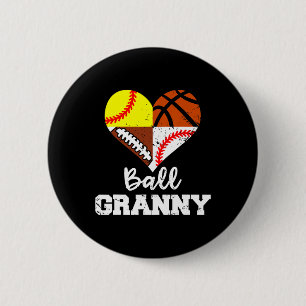 Ll Granny Footll Sell Softll Sketll Player 6 Cm Round Badge