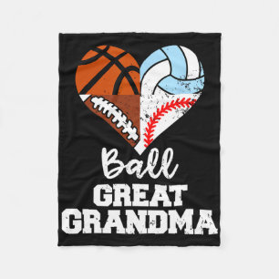 Ll Great Grandma Footll Sell Sketll Volleyll Fleece Blanket
