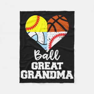 Ll Great Grandma Sell Softll Sketll Volleyll Fleece Blanket