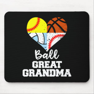 Ll Great Grandma Sell Softll Sketll Volleyll Mouse Pad