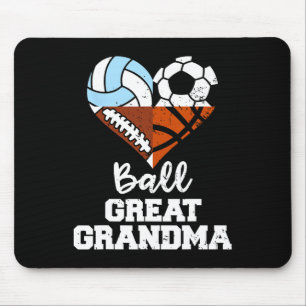 Ll Great Grandma Soccer Footll Sketll Volleyll Mouse Pad
