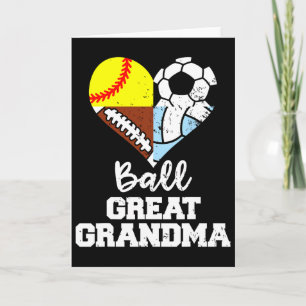 Ll Great Grandma Soccer Footll Softll Volleyll Card
