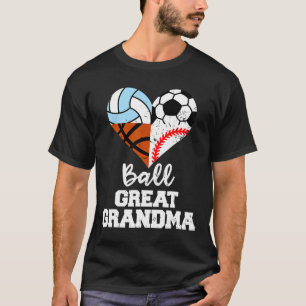 Ll Great Grandma Soccer Sell Sketll Volleyll T-Shirt