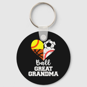 Ll Great Grandma Soccer Sell Softll Sketll Key Ring