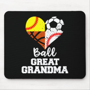 Ll Great Grandma Soccer Sell Softll Sketll Mouse Pad