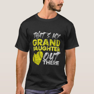 Ll Heart Thats My Granddaughter Out There Softll T-Shirt