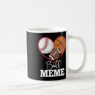 Ll Meme Sell Footll Sketll Heart  Coffee Mug