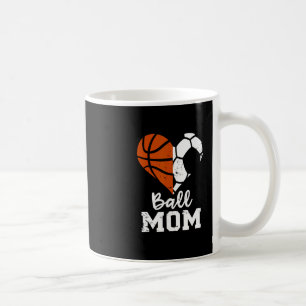 Ll Mom Heart Funny Soccer Sketll Mom Coffee Mug