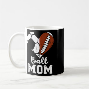 Ll Mum Heart Funny Footll Soccer Mum Coffee Mug