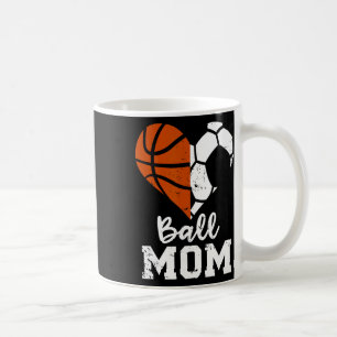 Ll Mum Heart Funny Soccer Sketll Mum  Coffee Mug