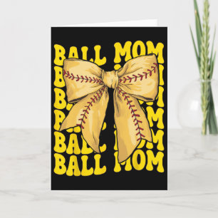 Ll Mum Softll Mum Mama Mother's Day Coquette Bow Card