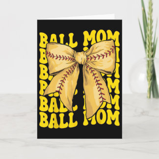 Ll Mum Softll Mum Mama Mother's Day Coquette Bow  Card
