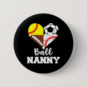 Ll Nanny Soccer Footll Sell Softll Player 6 Cm Round Badge