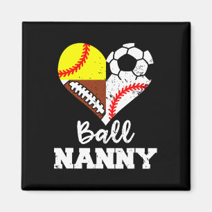 Ll Nanny Soccer Footll Sell Softll Player  Magnet