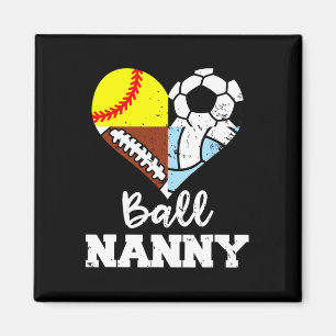 Ll Nanny Soccer Footll Softll Volleyll Player  Magnet