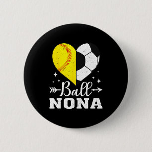Ll Nona Funny Softll Soccer Nona T Shirt  6 Cm Round Badge