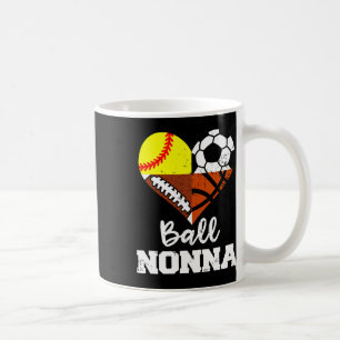 Ll Nonna Soccer Footll Softll Sketll Player Nonna  Coffee Mug