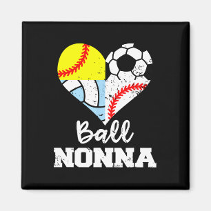 Ll Nonna Soccer Sell Softll Volleyll Player Nonna Magnet