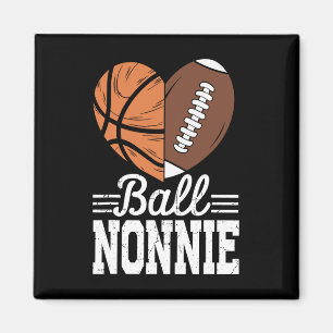 Ll Nonnie Sketll Footll Player Sport Lover Magnet