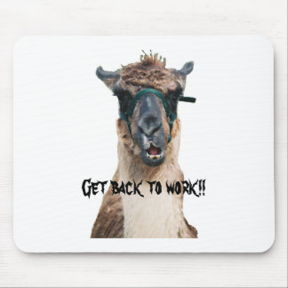 llama1, Get back to work!! Mouse Pad