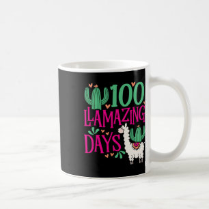 Llama 100 Llamazing Days Of School - Cute Girls An Coffee Mug