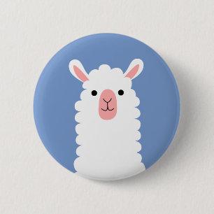 Llama 6 Cm Round Badge
