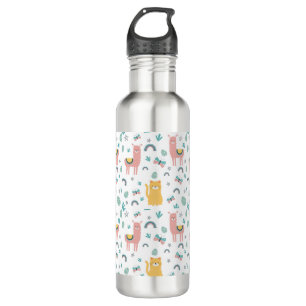 Llama Alapaca Cute Animals Boho Design 710 Ml Water Bottle