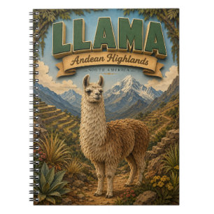Llama Alpaca Andean Highlands POPCUT Notebook