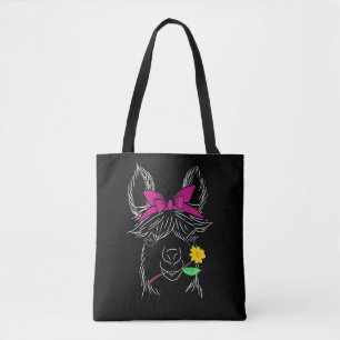 Llama Alpaca Bandanna Farming Tote Bag