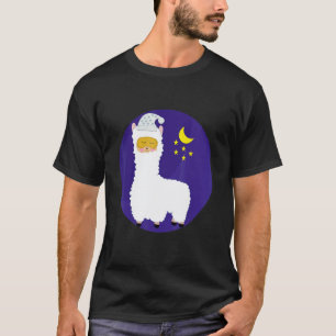 Llama Alpaca Bed Trendy Sleep Sweet Night T-Shirt