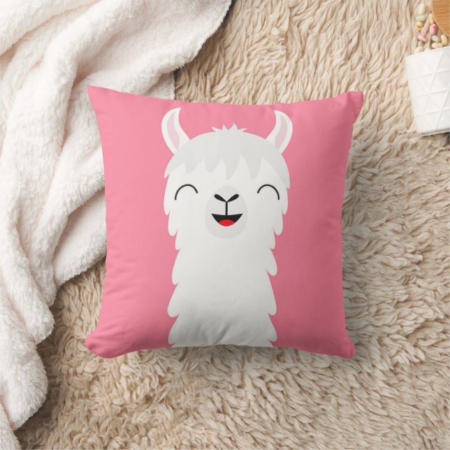 Llama alpaca face cushion (Blanket)