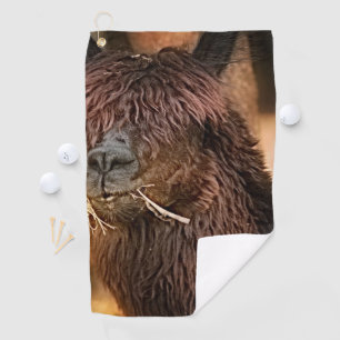 Llama Alpaca Golfing Pattern Destiny's Destiny Golf Towel
