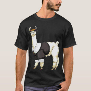Llama Alpaca Pilgrim Tropical Summer T-Shirt