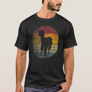 Llama Alpaca Retro Style Vintage 80s Men Women T-Shirt