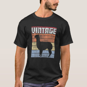 Llama Alpaca Retro Style Vintage Gift Men Women Fu T-Shirt