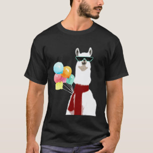 Llama Alpaca Sunglasses Cool Lama Rama Idea T-Shirt