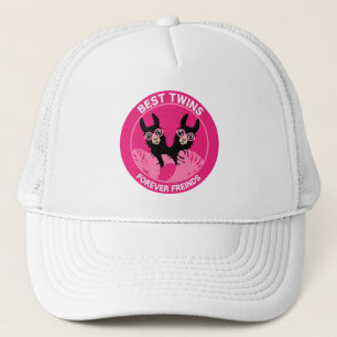 Llama Alpaca Twin Girl Trucker Hat