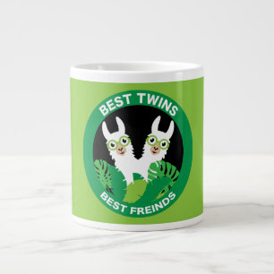 Llama Alpaca Twins Large Coffee Mug